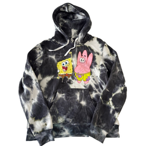 Street Society Sponge Bob Patrick Adult Unisex Medium Tye Dye Hoodie Sweatshirt